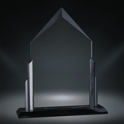 Rivera Diamond Glass Award, 9 1/2"H