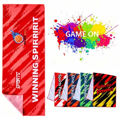 32" x 12" Full Color Cooling Towel